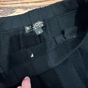 St. John Classic Black Knit Pants